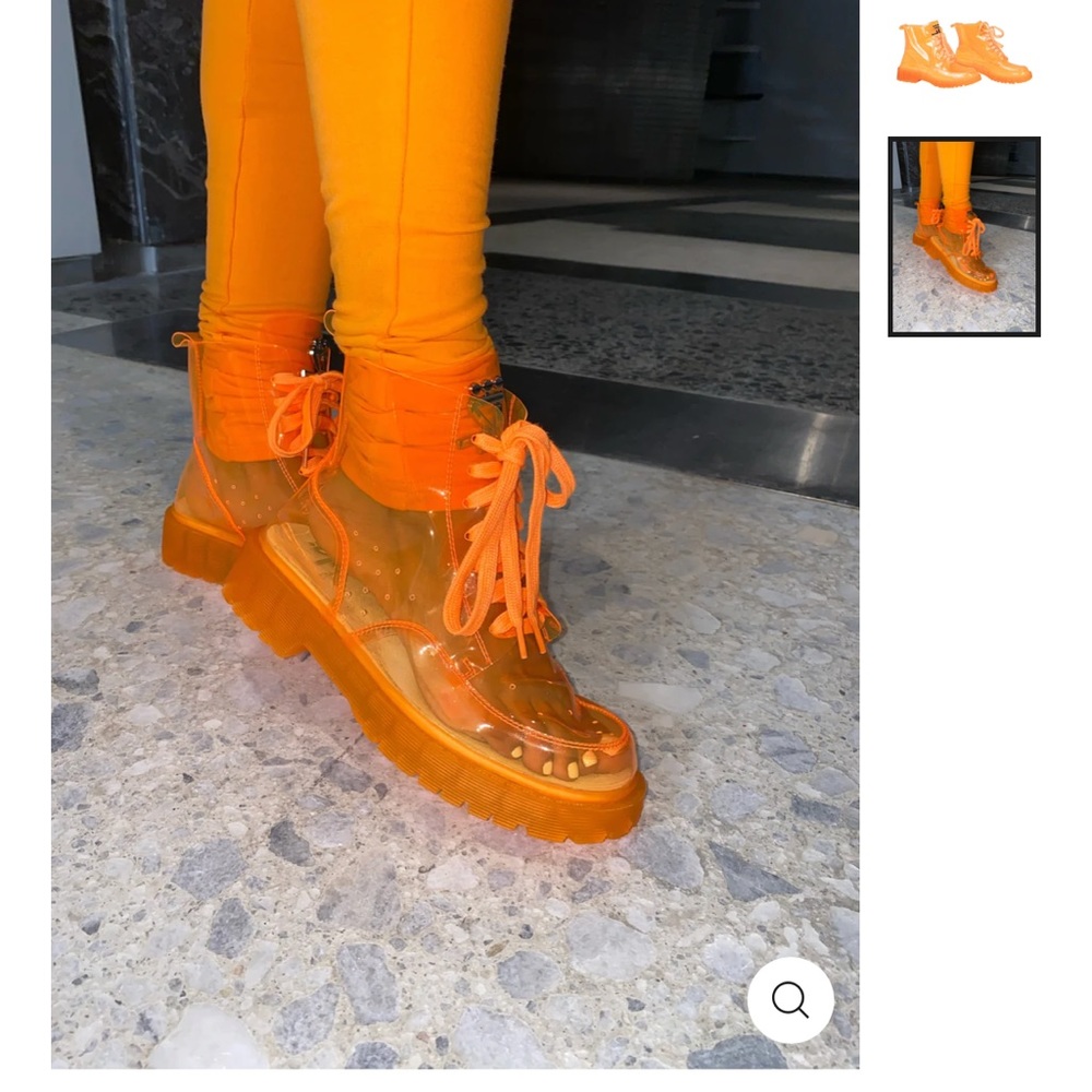 Shame Justin Clear Jelly Boot